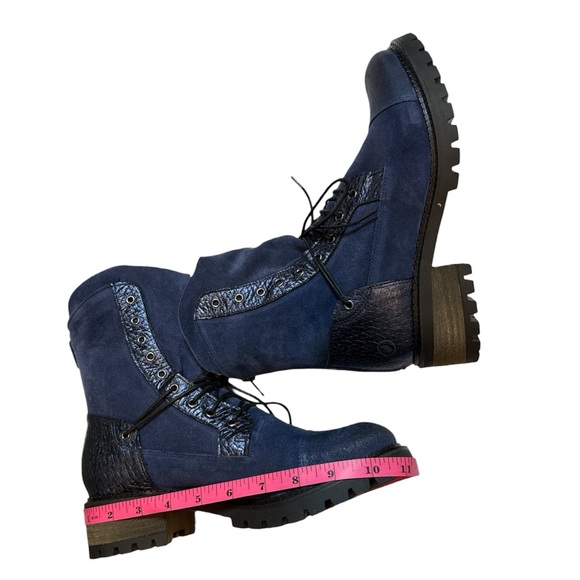 Casta MISSY Combat Boot Navy Blue - Picture 7 of 10